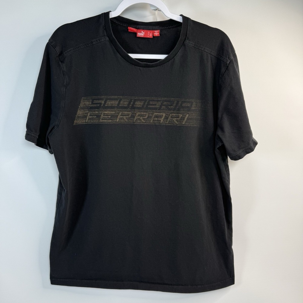 Puma Scuderia Ferrari Black T-shirt Size Large